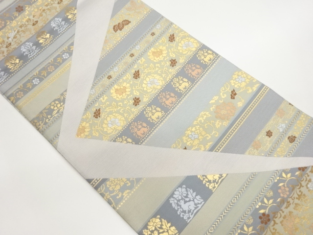 JAPANESE FUKURO OBI / WOVEN CLASSICAL PATTERN